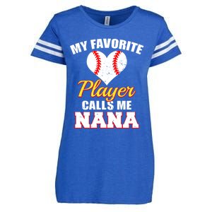 My Favorite Baseball Player Calls Me Nana Gift Enza Ladies Jersey Football T-Shirt