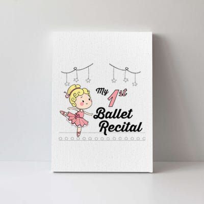 My First Ballet Recital Canvas