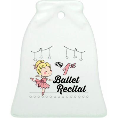 My First Ballet Recital Ceramic Bell Ornament