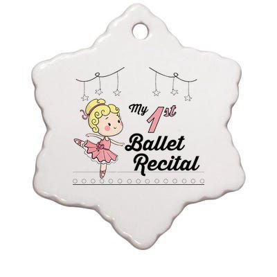 My First Ballet Recital Ceramic Star Ornament