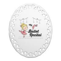 My First Ballet Recital Ceramic Oval Ornament