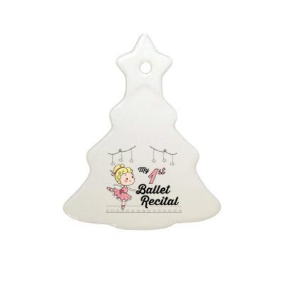 My First Ballet Recital Ceramic Tree Ornament