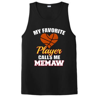 My Favorite Basketball Player Calls Me Memaw Funny Memaw Gift PosiCharge Competitor Tank