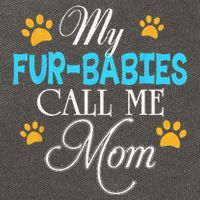My Fur Babies Call Me Mom Dog Cat Lover Mother Father Day Cotton Canvas Backpack