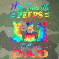 My Favorite Bunnies Call Me Dad Easter Tie Dye Gift Legacy Tie Dye Trucker Hat