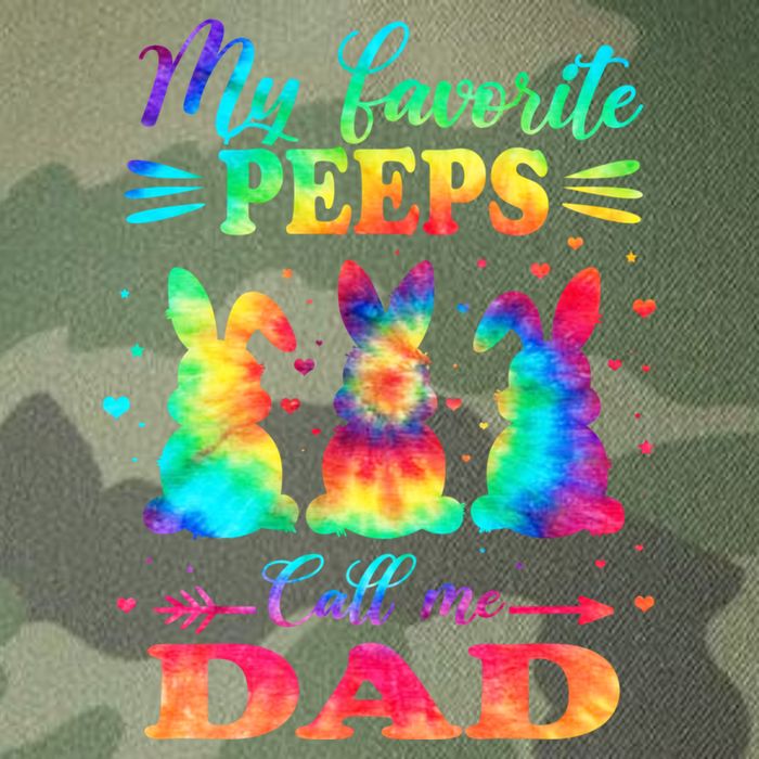 My Favorite Bunnies Call Me Dad Easter Tie Dye Gift Legacy Tie Dye Trucker Hat