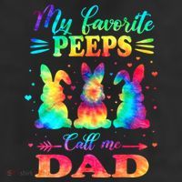My Favorite Bunnies Call Me Dad Easter Tie Dye Gift Cool Comfort Performance Bucket Hat