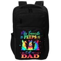 My Favorite Bunnies Call Me Dad Easter Tie Dye Gift Impact Tech Backpack