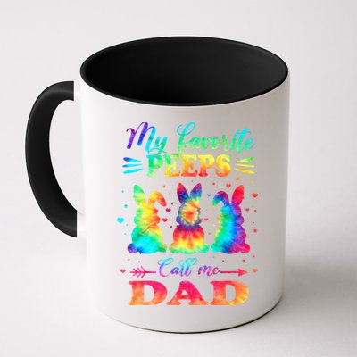 My Favorite Bunnies Call Me Dad Easter Tie Dye Gift Mug