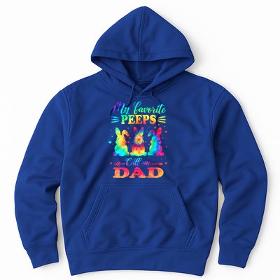 My Favorite Bunnies Call Me Dad Easter Tie Dye Gift Hoodie