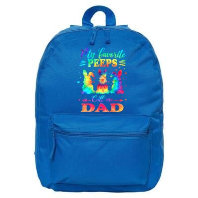 My Favorite Bunnies Call Me Dad Easter Tie Dye Gift 16 in Basic Backpack