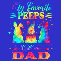 My Favorite Bunnies Call Me Dad Easter Tie Dye Gift 16 in Basic Backpack