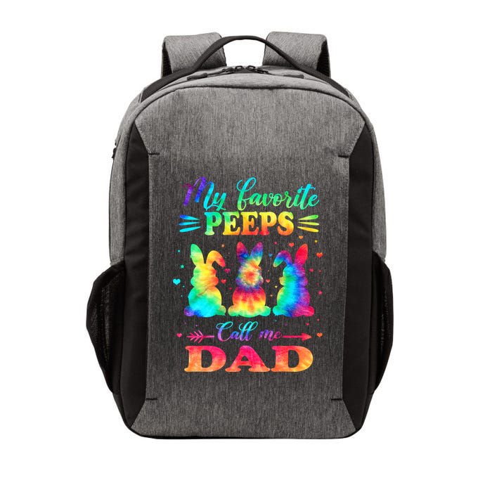 My Favorite Bunnies Call Me Dad Easter Tie Dye Gift Vector Backpack