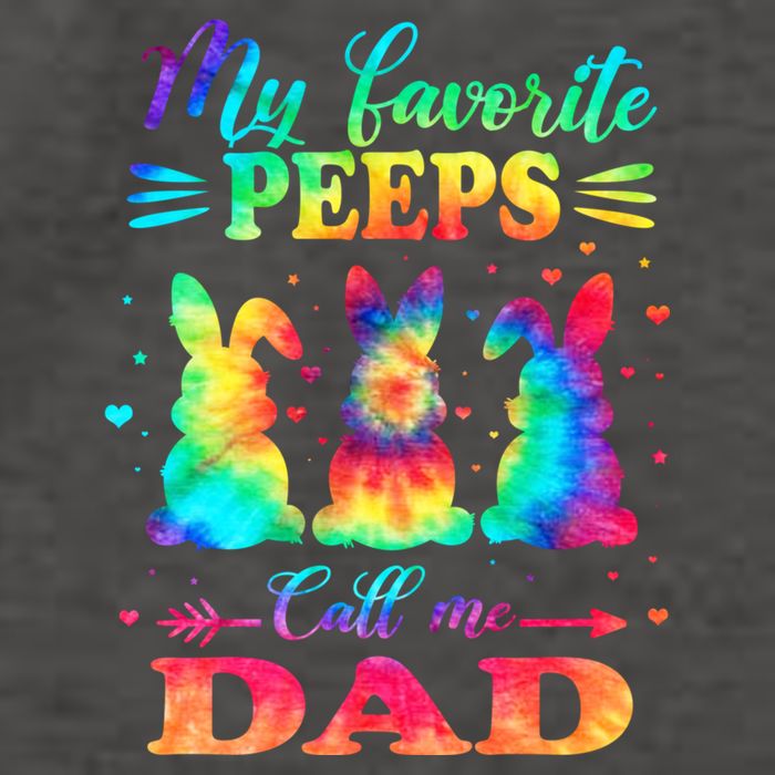 My Favorite Bunnies Call Me Dad Easter Tie Dye Gift Vector Backpack
