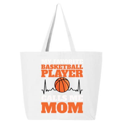 My Favorite Basketball Player Calls Me Mom Gift 25L Jumbo Tote