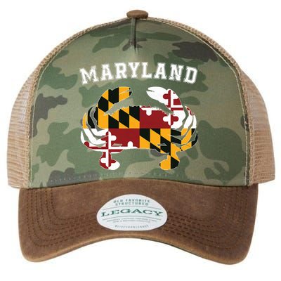 Maryland Flag Blue Crab T State Pride Retro Legacy Tie Dye Trucker Hat