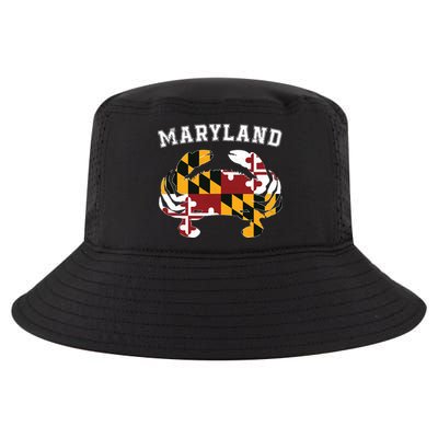 Maryland Flag Blue Crab T State Pride Retro Cool Comfort Performance Bucket Hat