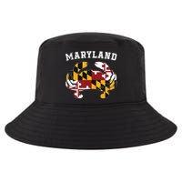 Maryland Flag Blue Crab T State Pride Retro Cool Comfort Performance Bucket Hat