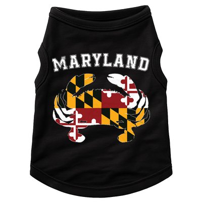 Maryland Flag Blue Crab T State Pride Retro Doggie Tank