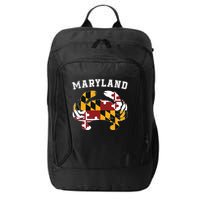 Maryland Flag Blue Crab T State Pride Retro City Backpack