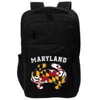 Maryland Flag Blue Crab T State Pride Retro Impact Tech Backpack