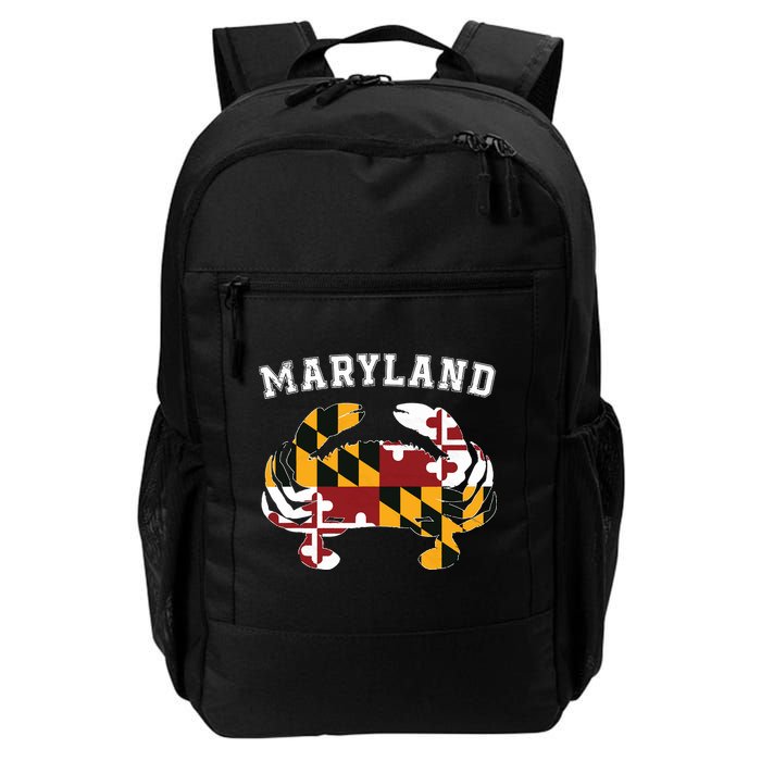 Maryland Flag Blue Crab T State Pride Retro Backpack