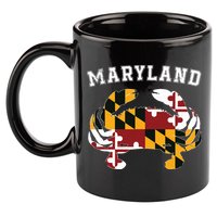 Maryland Flag Blue Crab T State Pride Retro 11oz C Handle Ceramic Mug