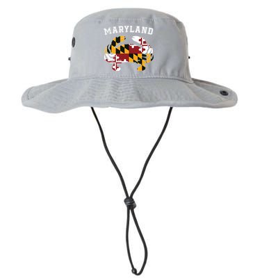 Maryland Flag Blue Crab T State Pride Retro Bucket Hat