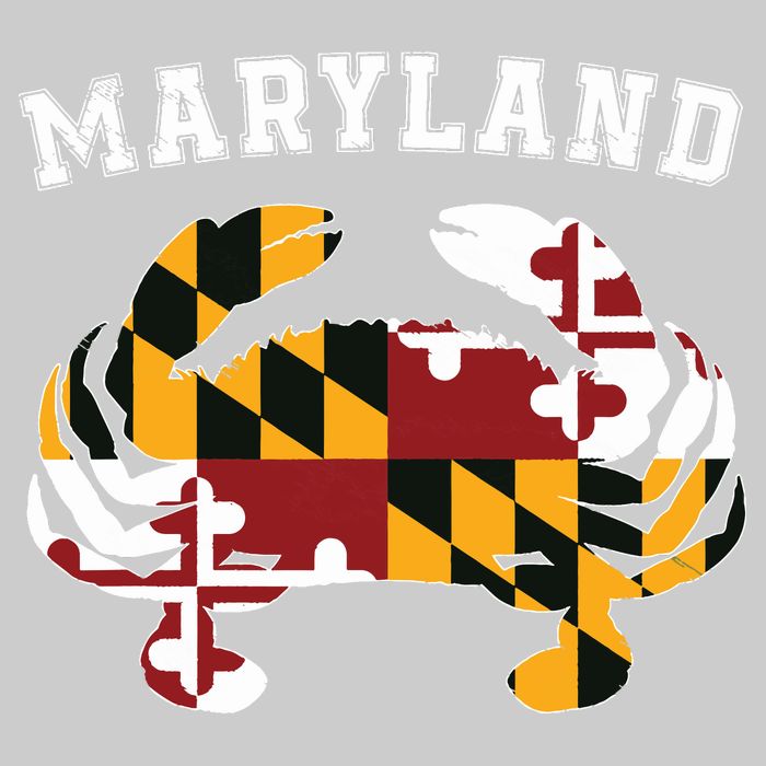 Maryland Flag Blue Crab T State Pride Retro Bucket Hat
