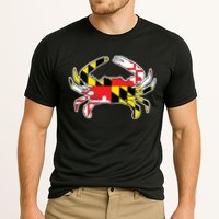 Maryland Flag Blue Crab Gift Cooling Performance Crew T-Shirt