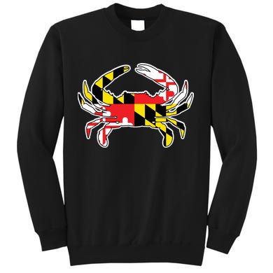 Maryland Flag Blue Crab Gift Sweatshirt
