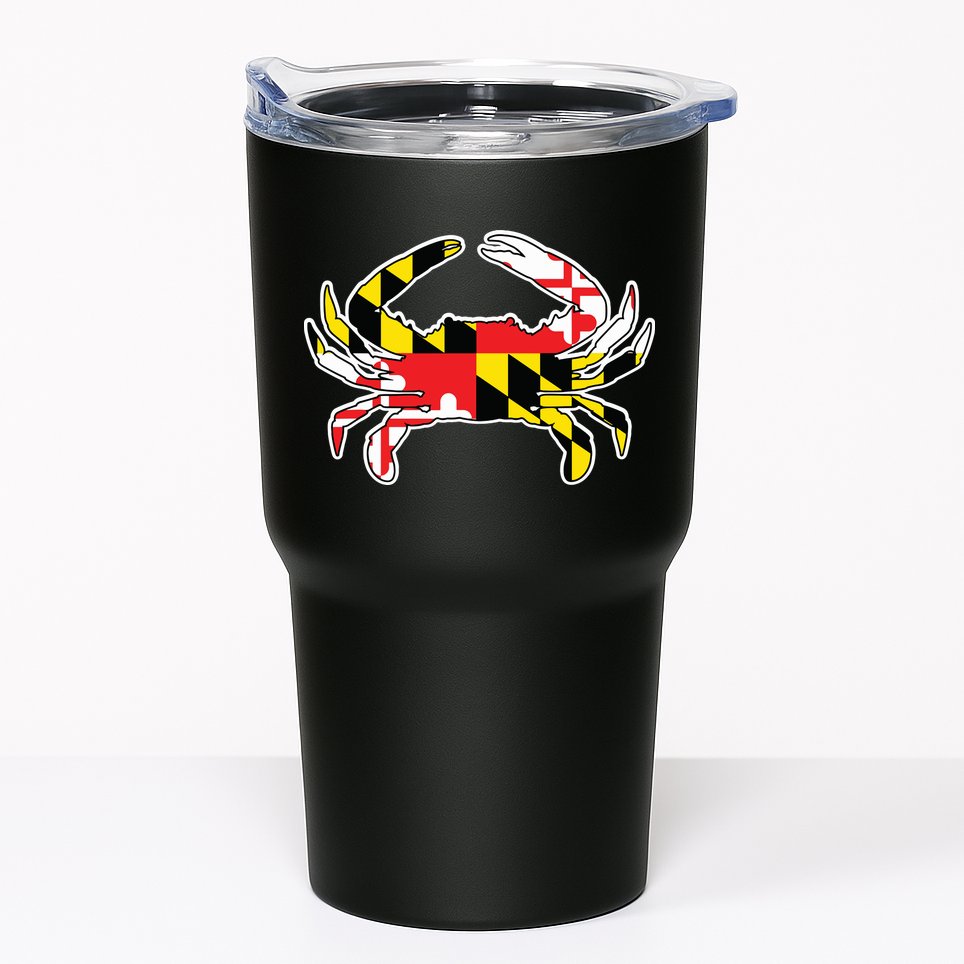 Maryland Flag Blue Crab Gift Tumbler