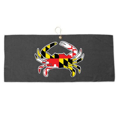 Maryland Flag Blue Crab Gift Large Microfiber Waffle Golf Towel