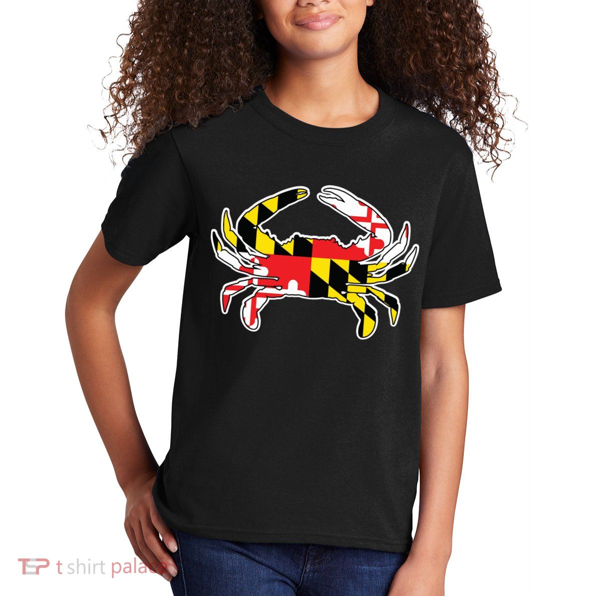 Maryland Flag Blue Crab Gift Kids T-Shirt