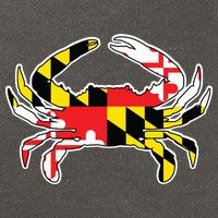 Maryland Flag Blue Crab Gift Cotton Canvas Backpack