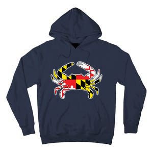 Maryland Flag Blue Crab Gift Tall Hoodie