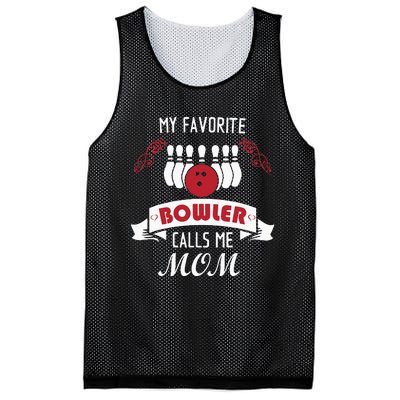 My Favorite Bowler Calls Me Mom Proud Bowling Mom Mesh Reversible Basketball Jersey Tank