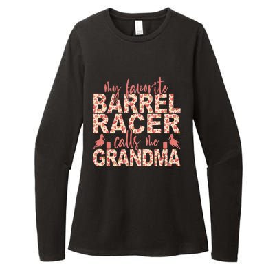 My Favorite Barrel Racer Calls Me Grandma Barrel Racing Womens CVC Long Sleeve Shirt