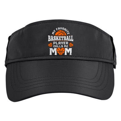 My Favorite Basketball Player Calls Me Mom Mothers Day Gifts Adult Drive Performance Visor