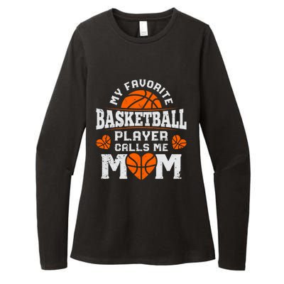 My Favorite Basketball Player Calls Me Mom Mothers Day Gifts Womens CVC Long Sleeve Shirt