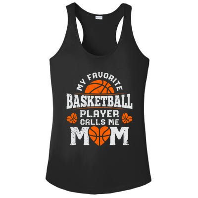 My Favorite Basketball Player Calls Me Mom Mothers Day Gifts Ladies PosiCharge Competitor Racerback Tank