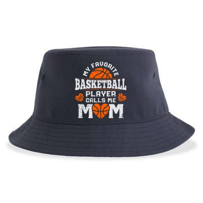 My Favorite Basketball Player Calls Me Mom Mothers Day Gifts Sustainable Bucket Hat