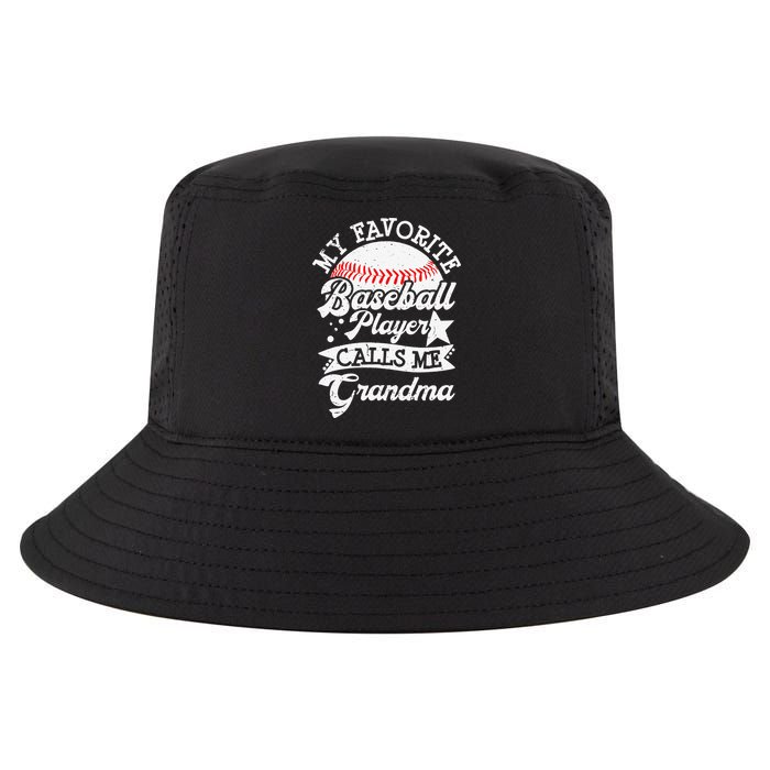 My Favorite Baseball Player Calls Me Grandma Baseball Family Cool Comfort Performance Bucket Hat