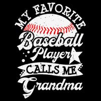 My Favorite Baseball Player Calls Me Grandma Baseball Family Backpack