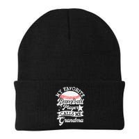 My Favorite Baseball Player Calls Me Grandma Baseball Family Beanie