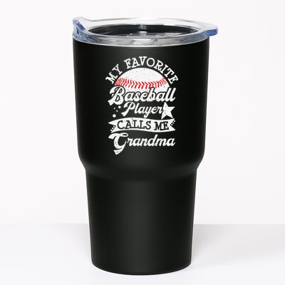 My Favorite Baseball Player Calls Me Grandma Baseball Family Tumbler