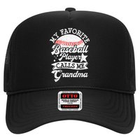 My Favorite Baseball Player Calls Me Grandma Baseball Family Hat