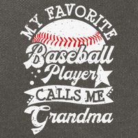 My Favorite Baseball Player Calls Me Grandma Baseball Family Cotton Canvas Backpack