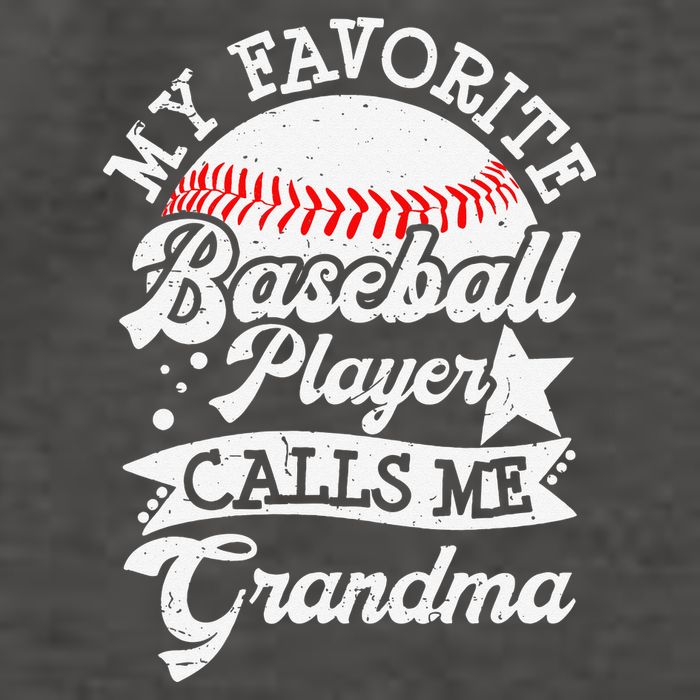 My Favorite Baseball Player Calls Me Grandma Baseball Family Vector Backpack