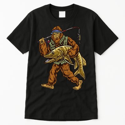 Muskie Fishing Bigfoot Musky Hunting Fisher Tall T-Shirt